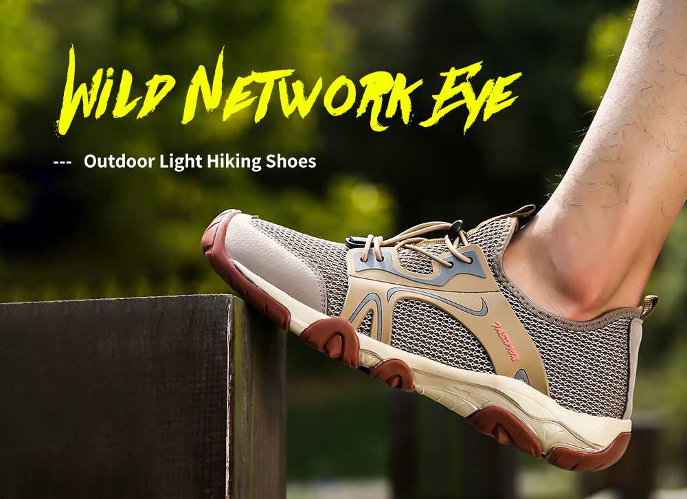 Men's Casual Shoes Men's Shoes Summer Breathable Mesh Shoes Wild Network Eye Outdoor Light Hiking Shoes Sports Mesh Shoes - 1858 black 42